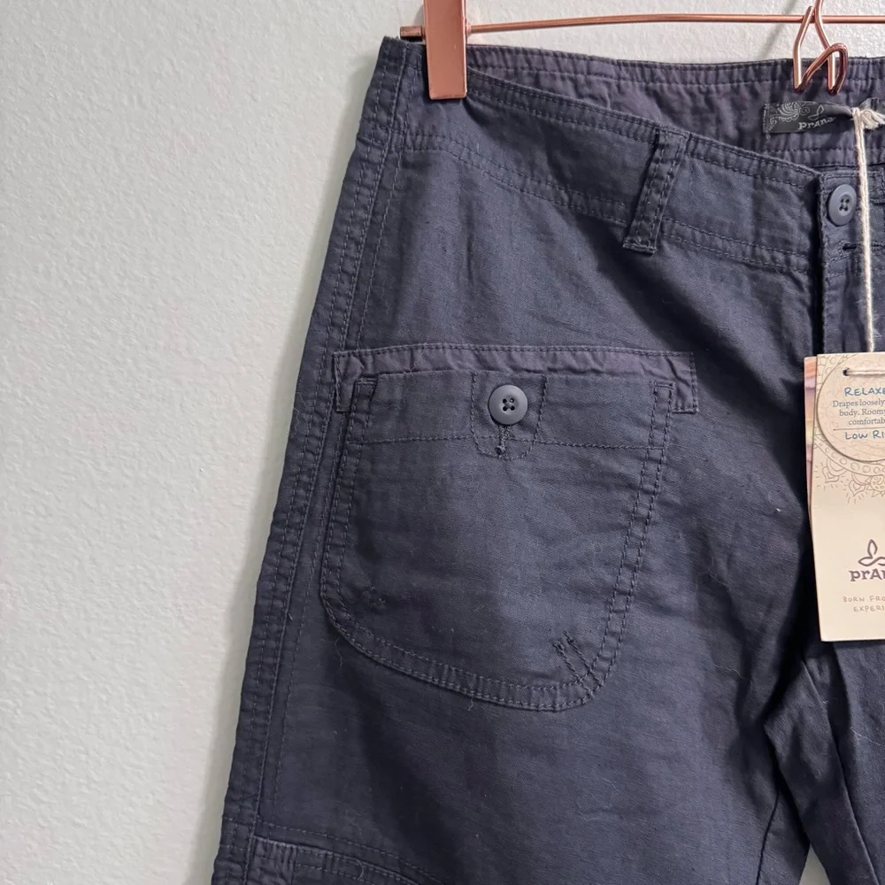 NWT Prana Kelly Capri Cargo Dark Blue Size 4 - Picture 7 of 15